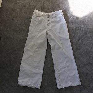 Zara Basic Denim white flare jeans